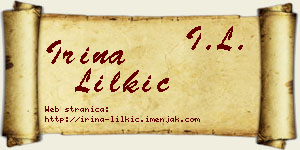 Irina Lilkić vizit kartica